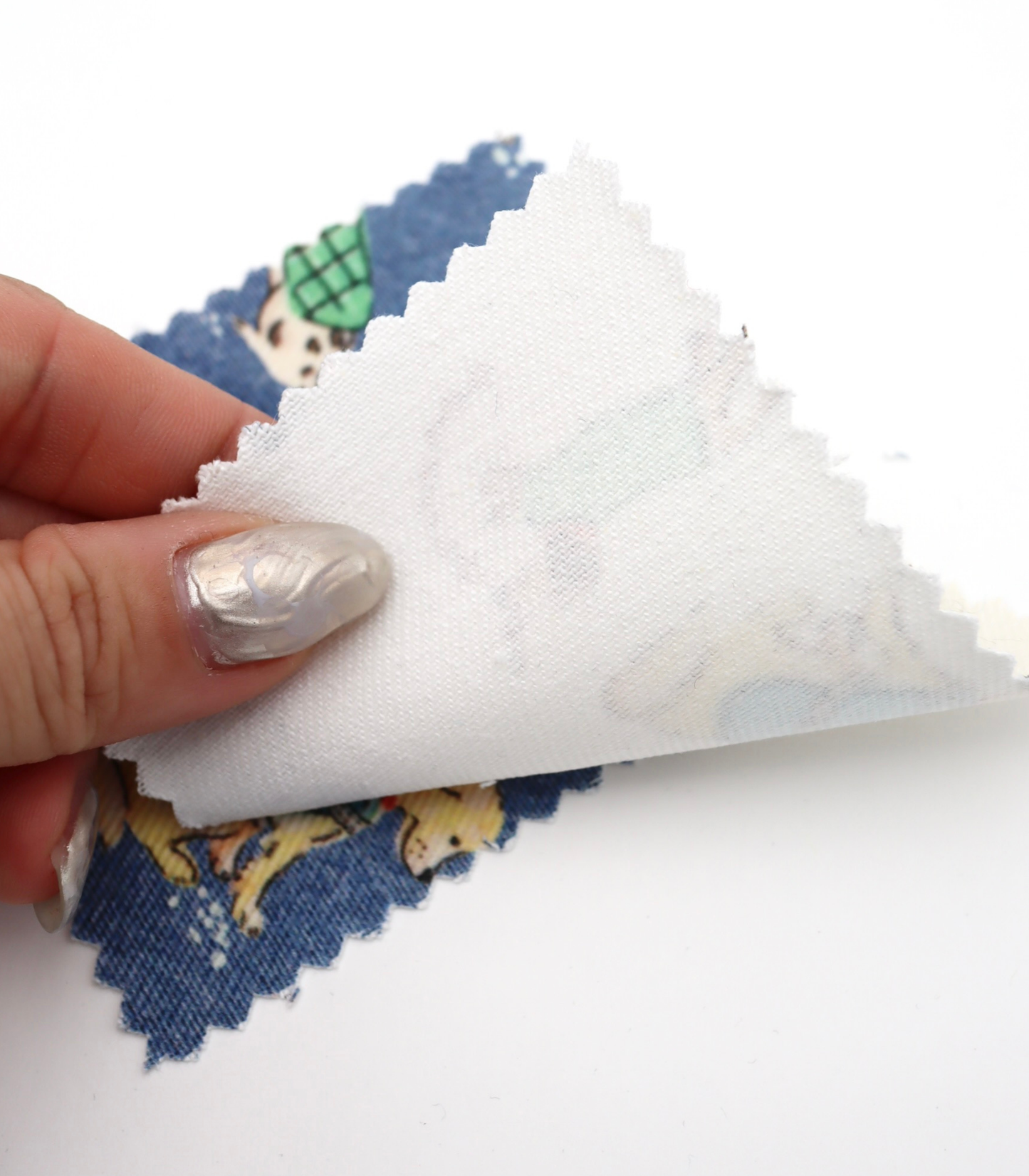 【25SS-218】ワンちゃん大集合プリントツイル　/0.5ｙあたり=～1095円