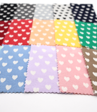 【25SS-021】ハートジャガードダブルフェイスニット　/0.5ｙあたり=～895円