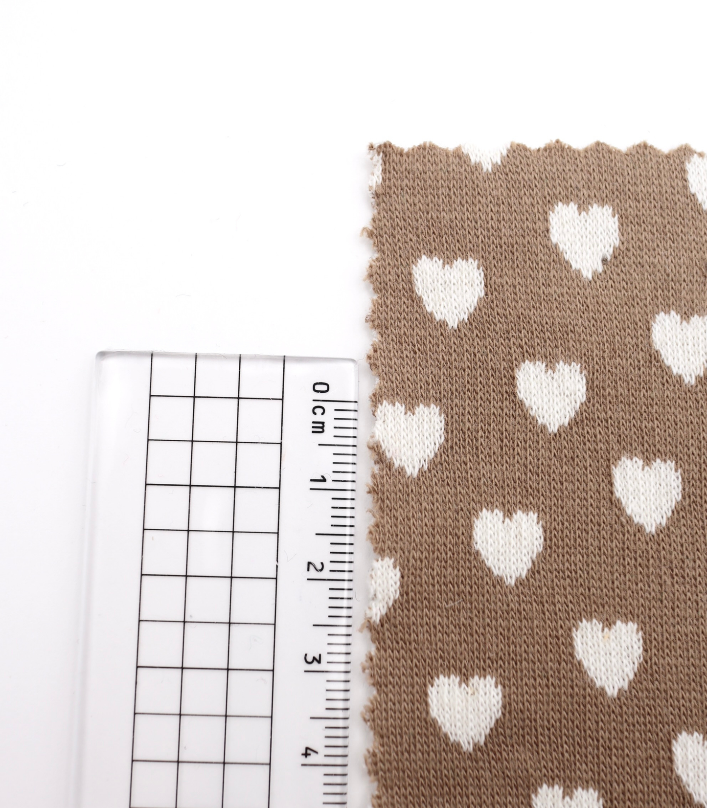 【25SS-021】ハートジャガードダブルフェイスニット　/0.5ｙあたり=～895円