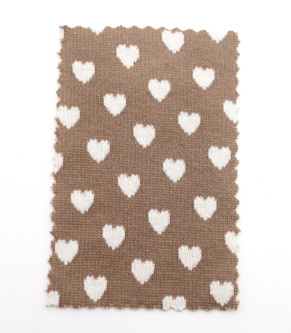 【25SS-021】ハートジャガードダブルフェイスニット　/0.5ｙあたり=～895円