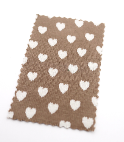 【25SS-021】ハートジャガードダブルフェイスニット　/0.5ｙあたり=～895円