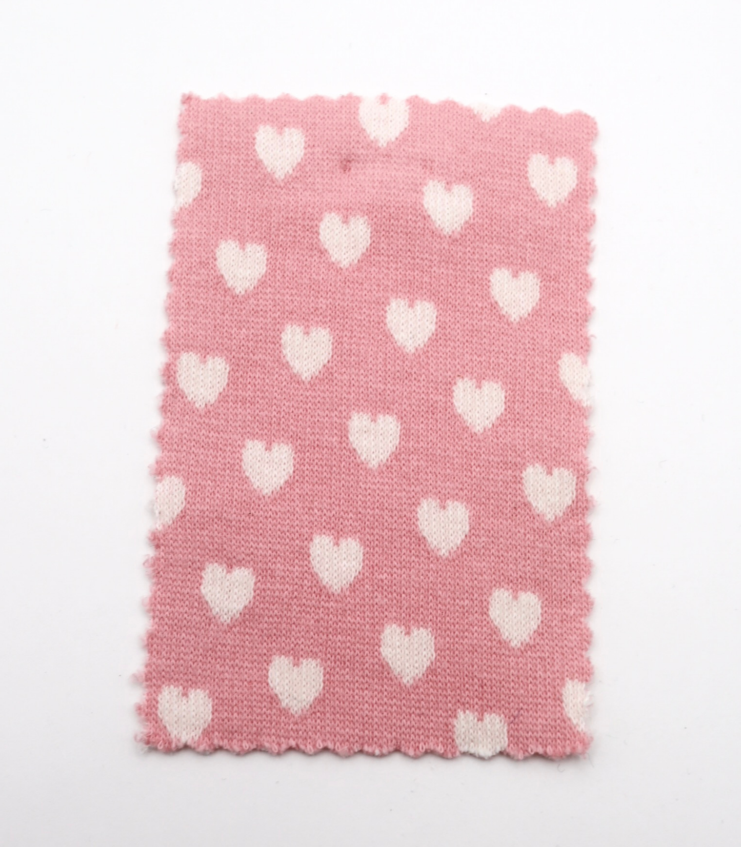 【25SS-021】ハートジャガードダブルフェイスニット　/0.5ｙあたり=～895円