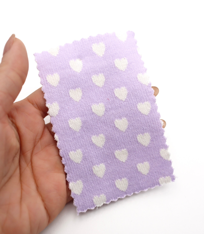 【25SS-021】ハートジャガードダブルフェイスニット　/0.5ｙあたり=～895円