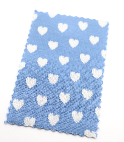 【25SS-021】ハートジャガードダブルフェイスニット　/0.5ｙあたり=～895円