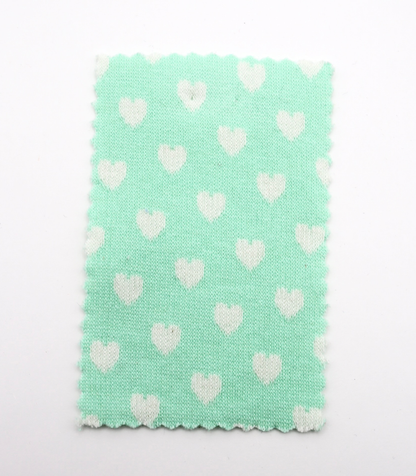 【25SS-021】ハートジャガードダブルフェイスニット　/0.5ｙあたり=～895円