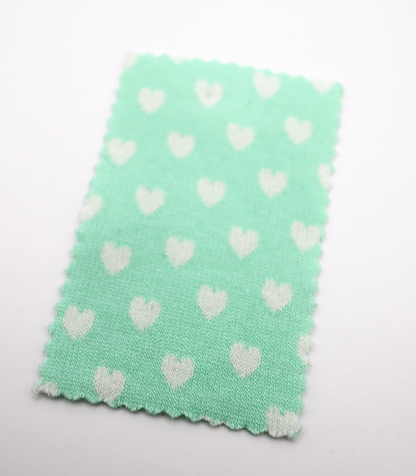 【25SS-021】ハートジャガードダブルフェイスニット　/0.5ｙあたり=～895円