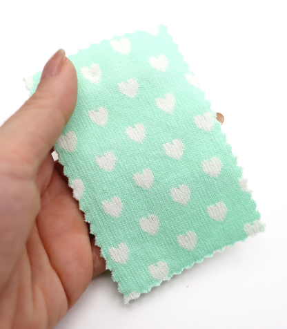 【25SS-021】ハートジャガードダブルフェイスニット　/0.5ｙあたり=～895円