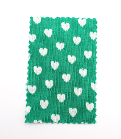 【25SS-021】ハートジャガードダブルフェイスニット　/0.5ｙあたり=～895円