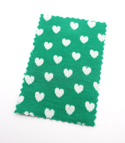 【25SS-021】ハートジャガードダブルフェイスニット　/0.5ｙあたり=～895円