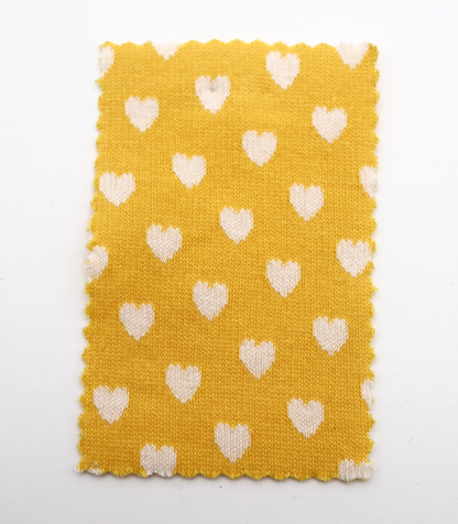 【25SS-021】ハートジャガードダブルフェイスニット　/0.5ｙあたり=～895円