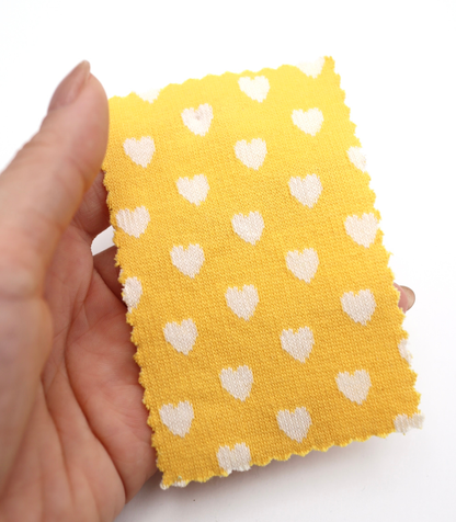 【25SS-021】ハートジャガードダブルフェイスニット　/0.5ｙあたり=～895円