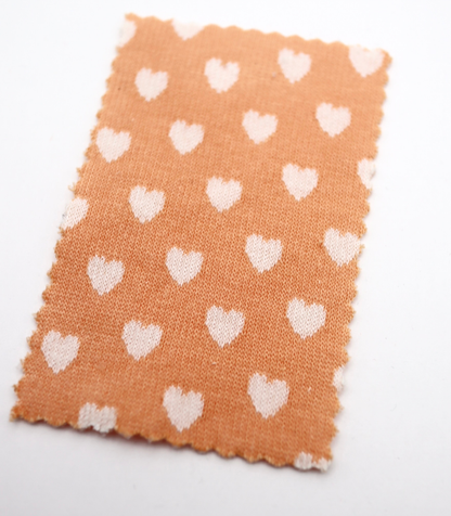 【25SS-021】ハートジャガードダブルフェイスニット　/0.5ｙあたり=～895円