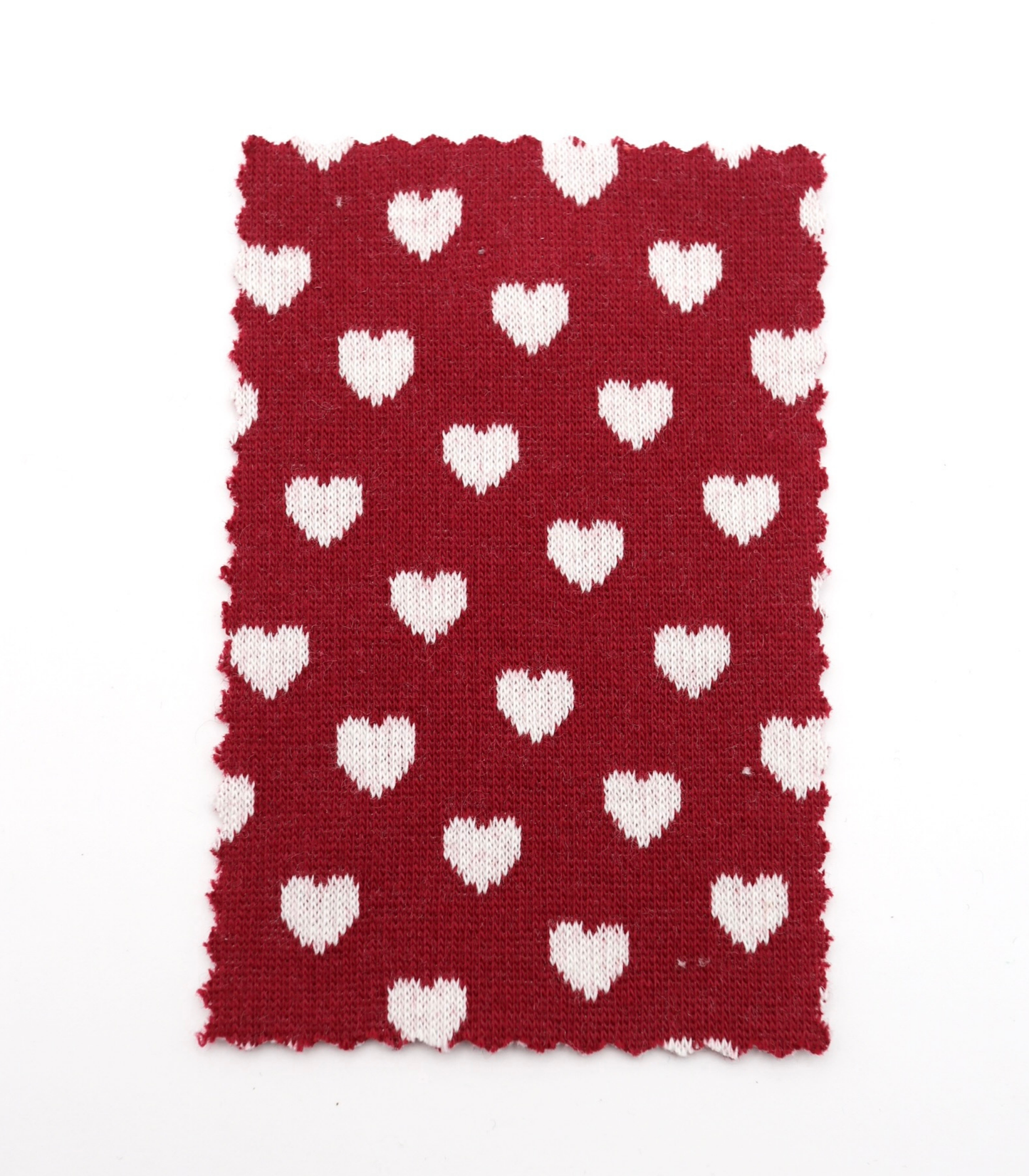 【25SS-021】ハートジャガードダブルフェイスニット　/0.5ｙあたり=～895円