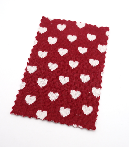 【25SS-021】ハートジャガードダブルフェイスニット　/0.5ｙあたり=～895円