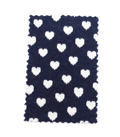 【25SS-021】ハートジャガードダブルフェイスニット　/0.5ｙあたり=～895円