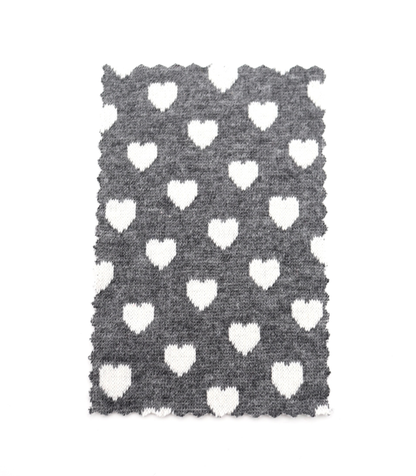 【25SS-021】ハートジャガードダブルフェイスニット　/0.5ｙあたり=～895円