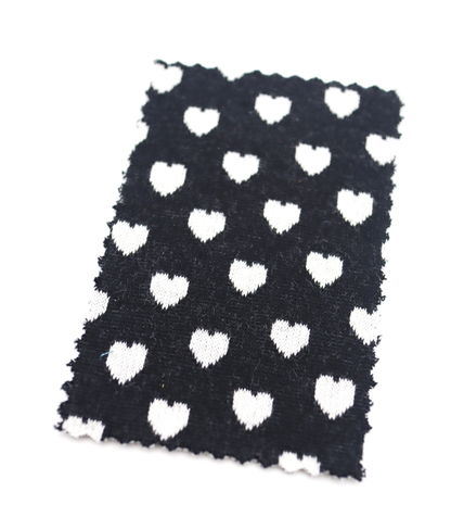【25SS-021】ハートジャガードダブルフェイスニット　/0.5ｙあたり=～895円