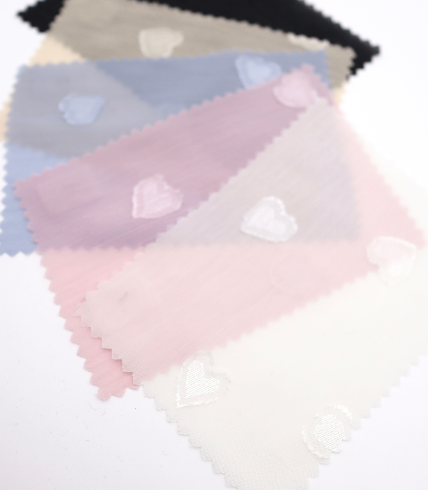 【25SS-044】ランダムハートジャガード楊柳シフォン　/0.5ｙあたり=～830円