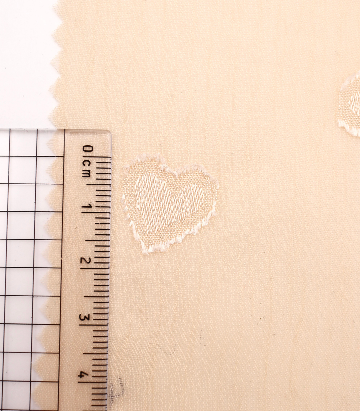 【25SS-044】ランダムハートジャガード楊柳シフォン　/0.5ｙあたり=～830円