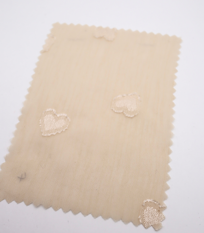 【25SS-044】ランダムハートジャガード楊柳シフォン　/0.5ｙあたり=～830円
