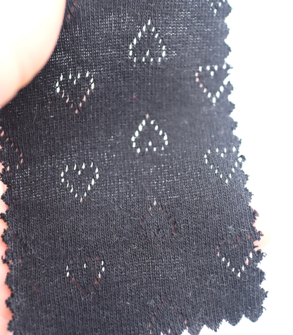 【25SS-032】ハート柄針抜きフライス　/0.5ｙあたり=～655円