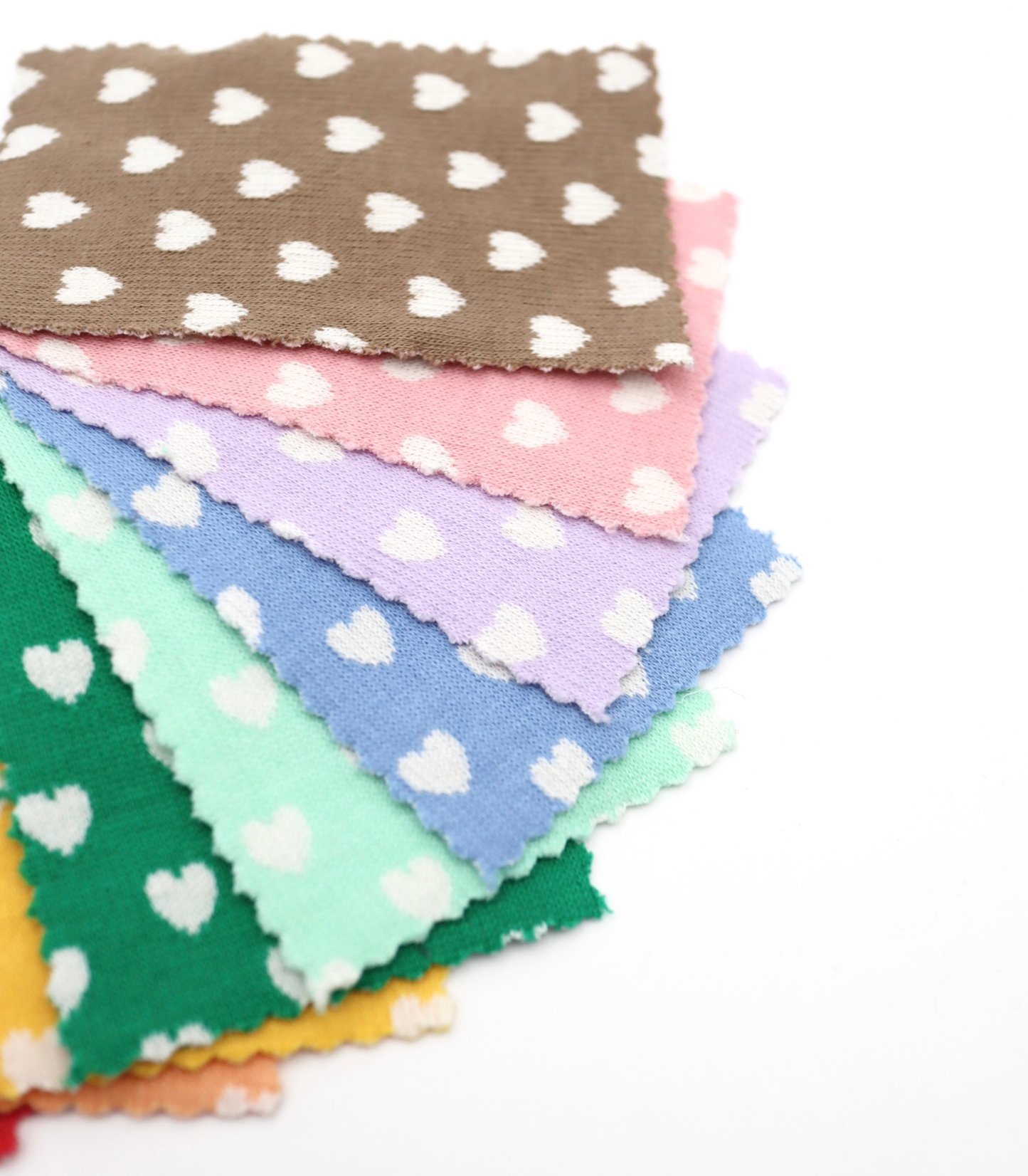 【25SS-021】ハートジャガードダブルフェイスニット　/0.5ｙあたり=～895円