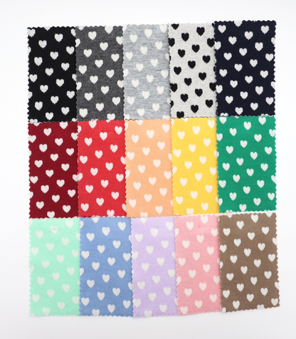 【25SS-021】ハートジャガードダブルフェイスニット　/0.5ｙあたり=～895円