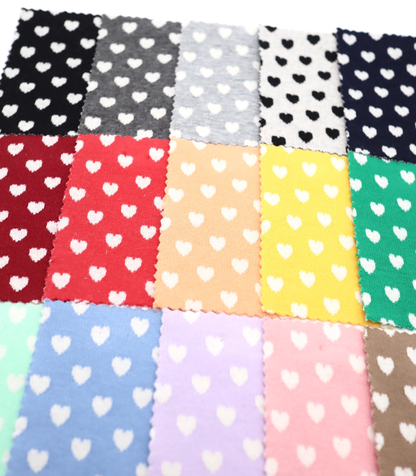 【25SS-021】ハートジャガードダブルフェイスニット　/0.5ｙあたり=～895円