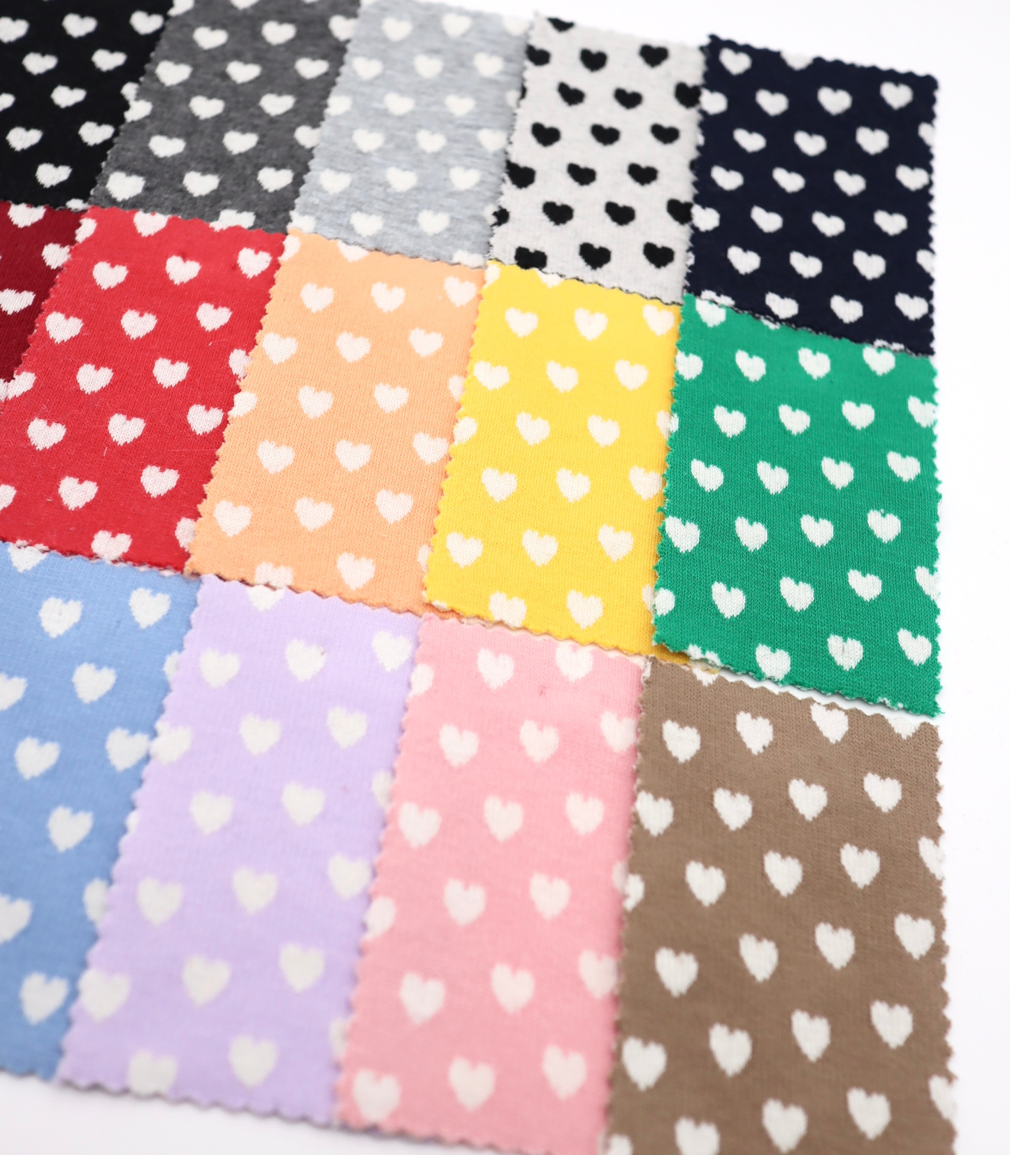 【25SS-021】ハートジャガードダブルフェイスニット　/0.5ｙあたり=～895円