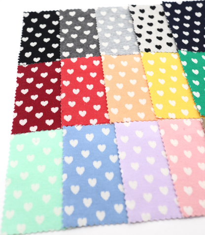 【25SS-021】ハートジャガードダブルフェイスニット　/0.5ｙあたり=～895円