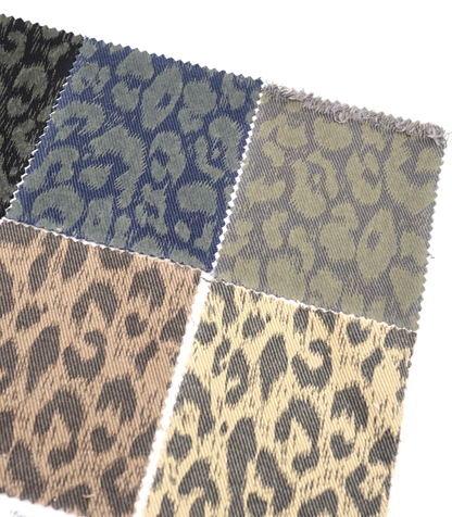 【25SS-221】ヒョウ柄プリントツイル　/0.5ｙあたり=～1170円
