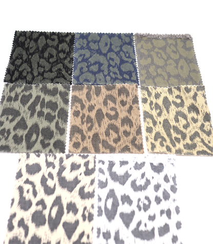 【25SS-221】ヒョウ柄プリントツイル　/0.5ｙあたり=～1170円