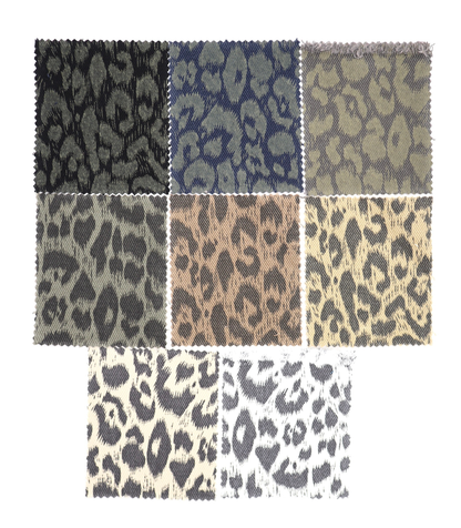 【25SS-221】ヒョウ柄プリントツイル　/0.5ｙあたり=～1170円