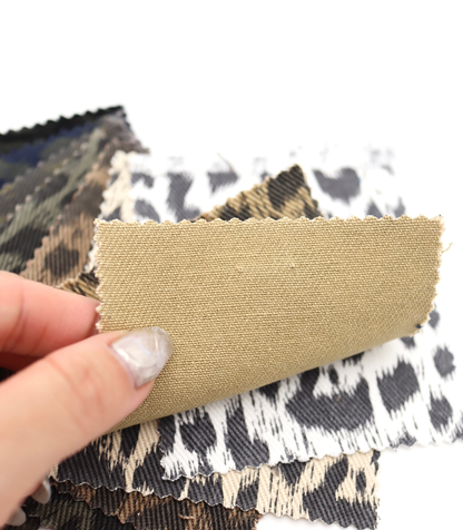 【25SS-221】ヒョウ柄プリントツイル　/0.5ｙあたり=～1170円