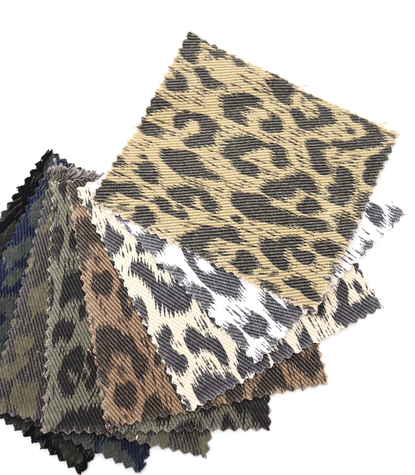 【25SS-221】ヒョウ柄プリントツイル　/0.5ｙあたり=～1170円