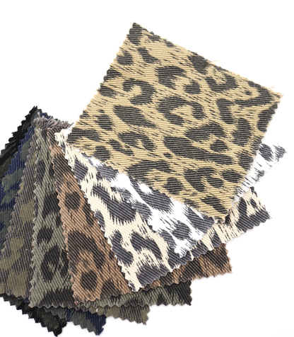 【25SS-221】ヒョウ柄プリントツイル　/0.5ｙあたり=～1170円