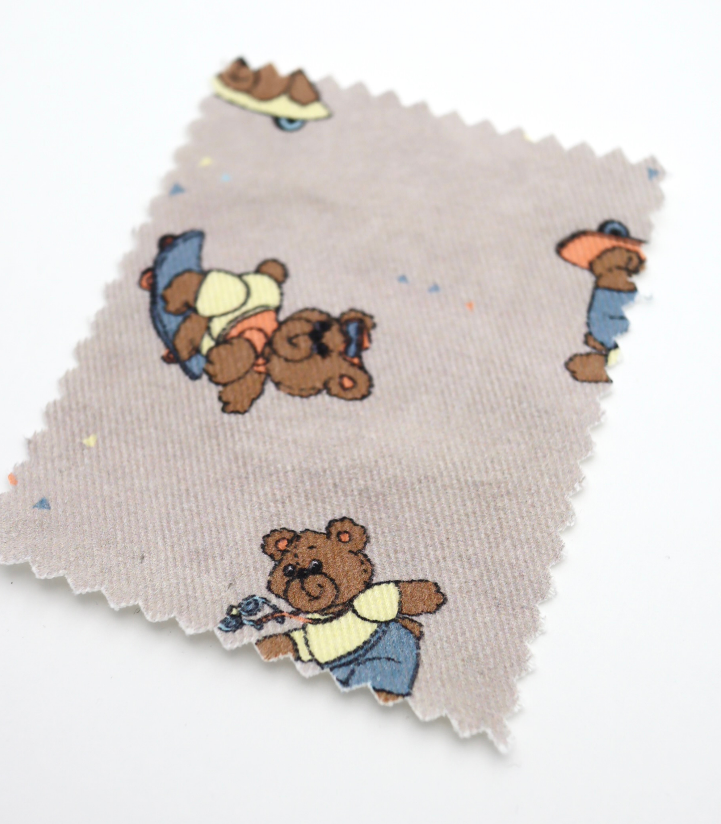 【25SS-219】スケボークマちゃんプリントツイル　/0.5ｙあたり=～1095円