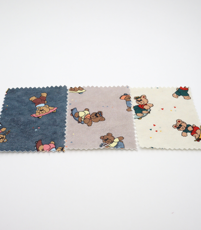 【25SS-219】スケボークマちゃんプリントツイル　/0.5ｙあたり=～1095円