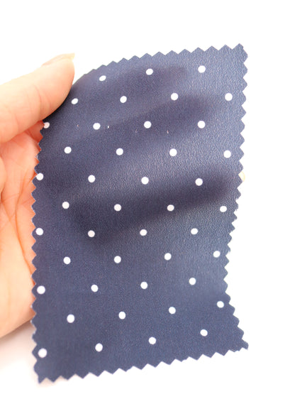 小玉・広ピッチサテンジョーゼット｜147cm広幅・5種のドットサイズ展開・防シワ｜ドッグウェア・ミニマルデザイン・裏地向け｜26SS-195【生地仕入れ代行卸】