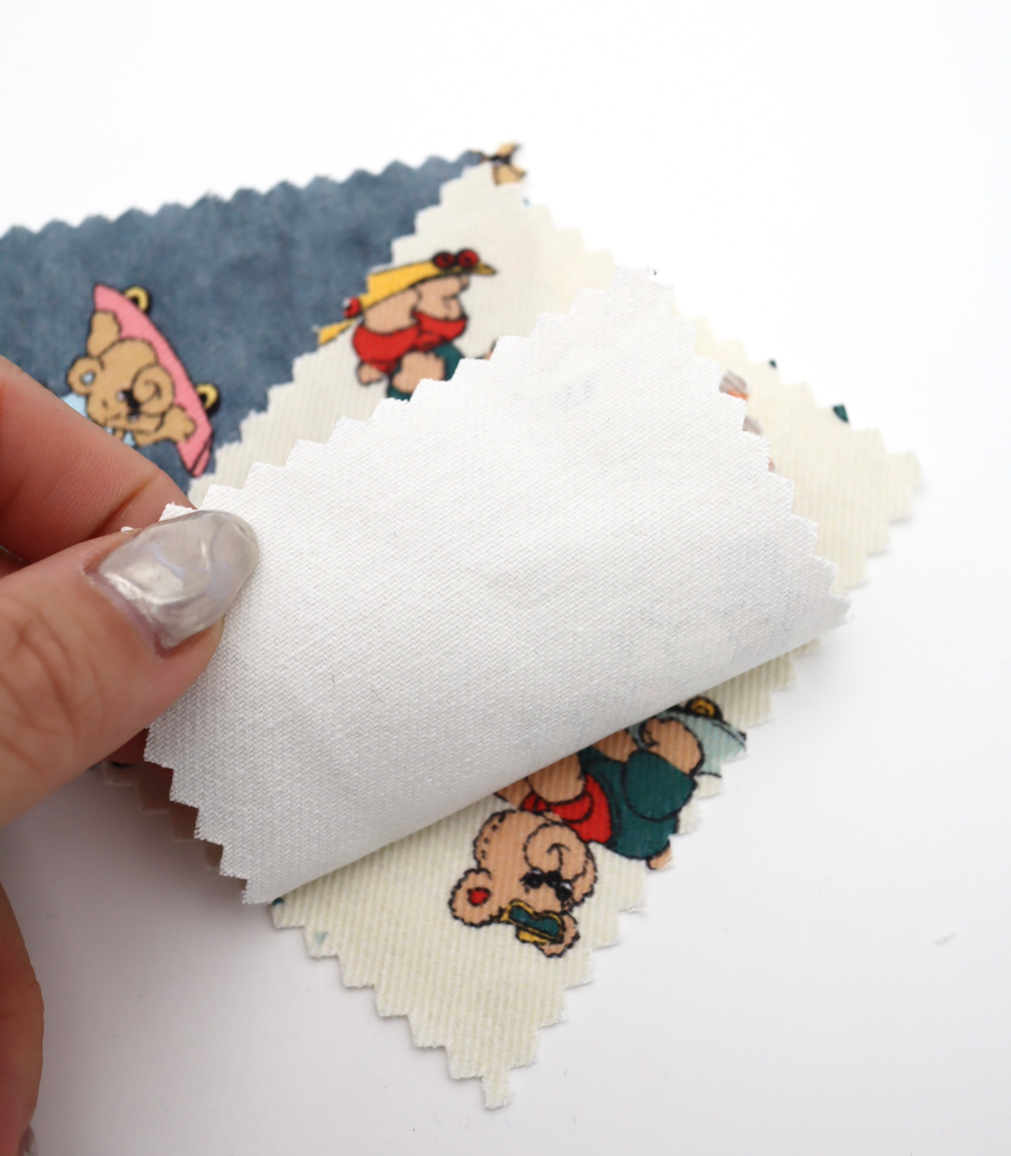 【25SS-219】スケボークマちゃんプリントツイル　/0.5ｙあたり=～1095円