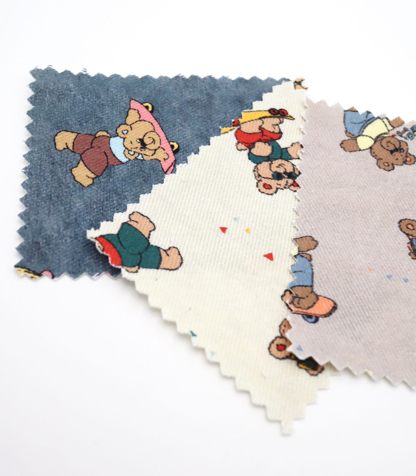 【25SS-219】スケボークマちゃんプリントツイル　/0.5ｙあたり=～1095円