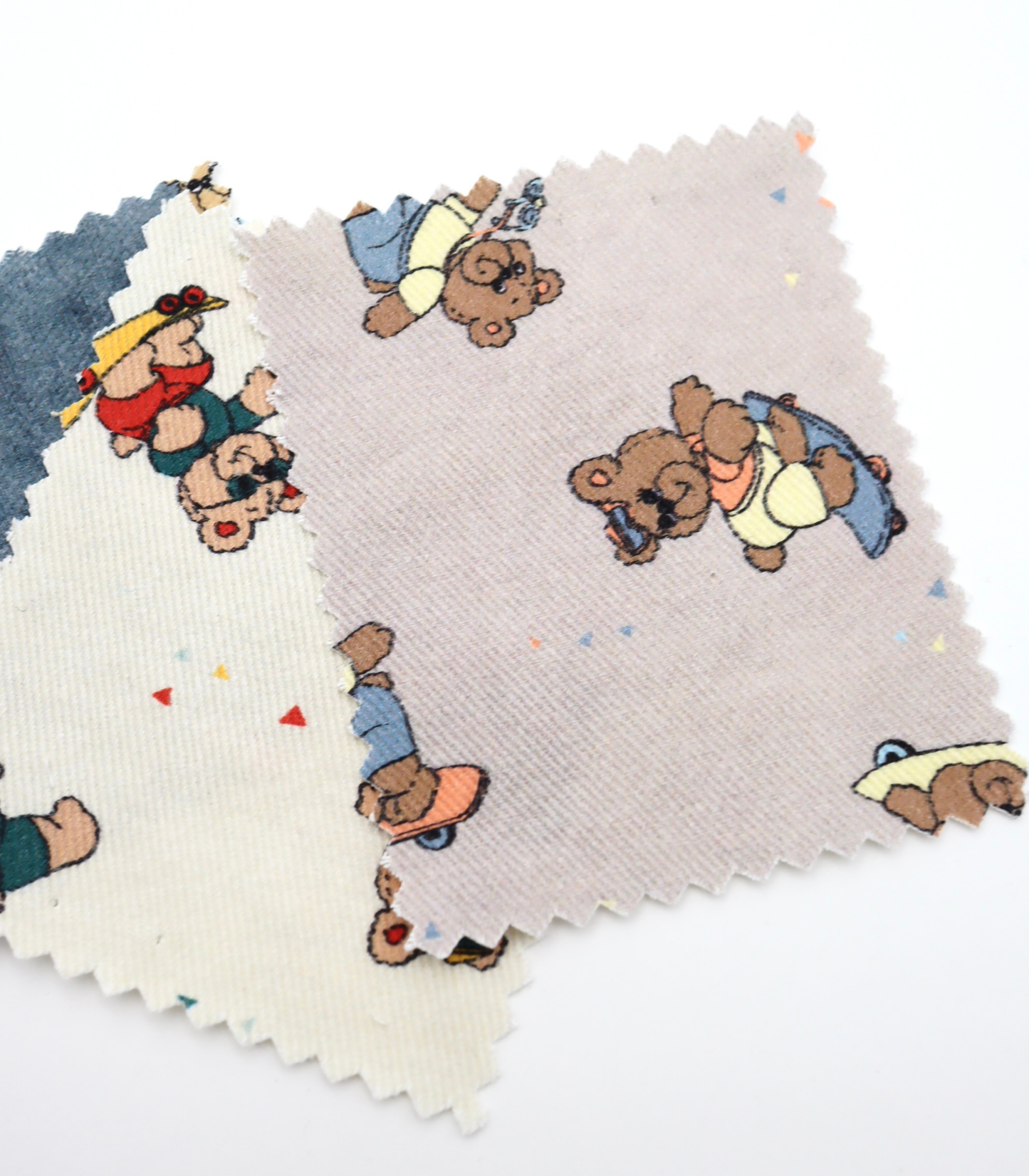 【25SS-219】スケボークマちゃんプリントツイル　/0.5ｙあたり=～1095円