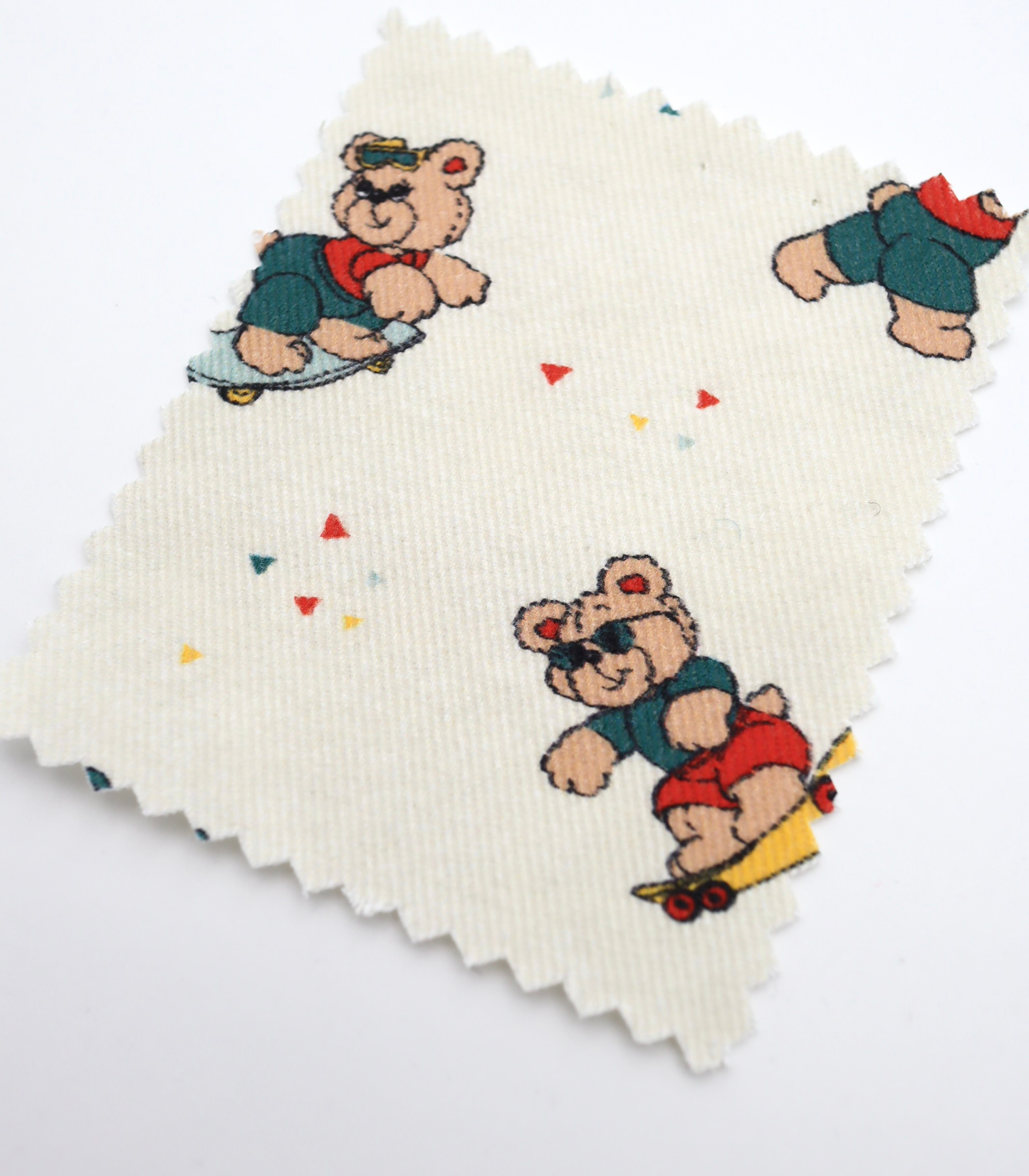 【25SS-219】スケボークマちゃんプリントツイル　/0.5ｙあたり=～1095円