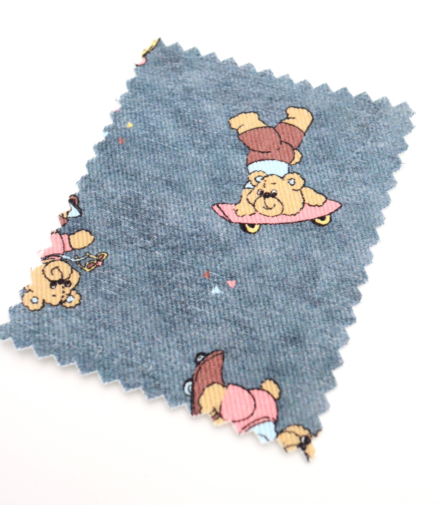 【25SS-219】スケボークマちゃんプリントツイル　/0.5ｙあたり=～1095円