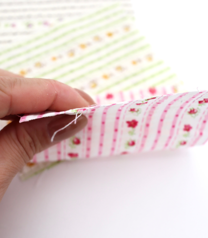 【25SS-446】花柄×ストライププリントサッカー　/0.5ｙあたり=～ 745円