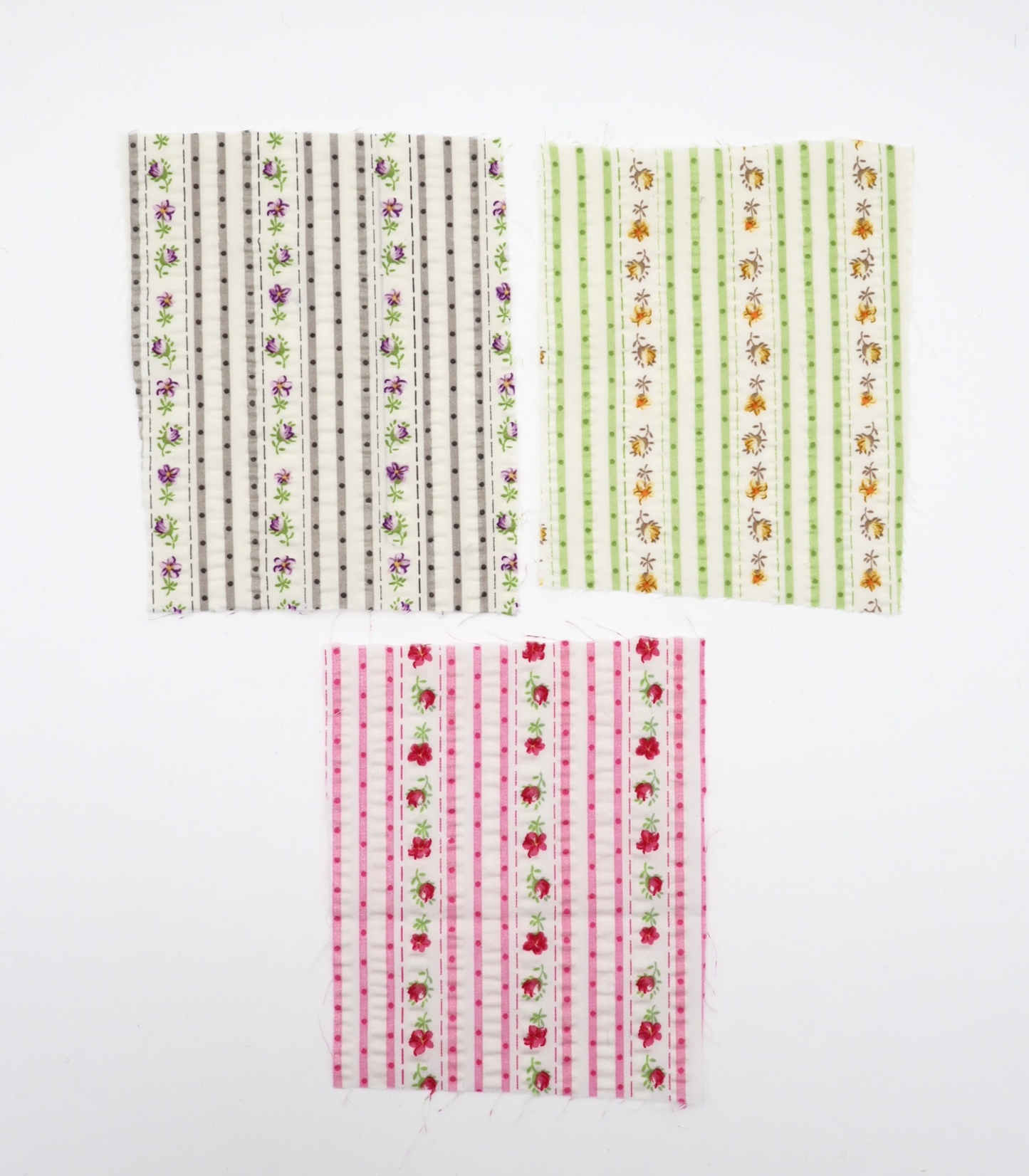 【25SS-446】花柄×ストライププリントサッカー　/0.5ｙあたり=～ 745円