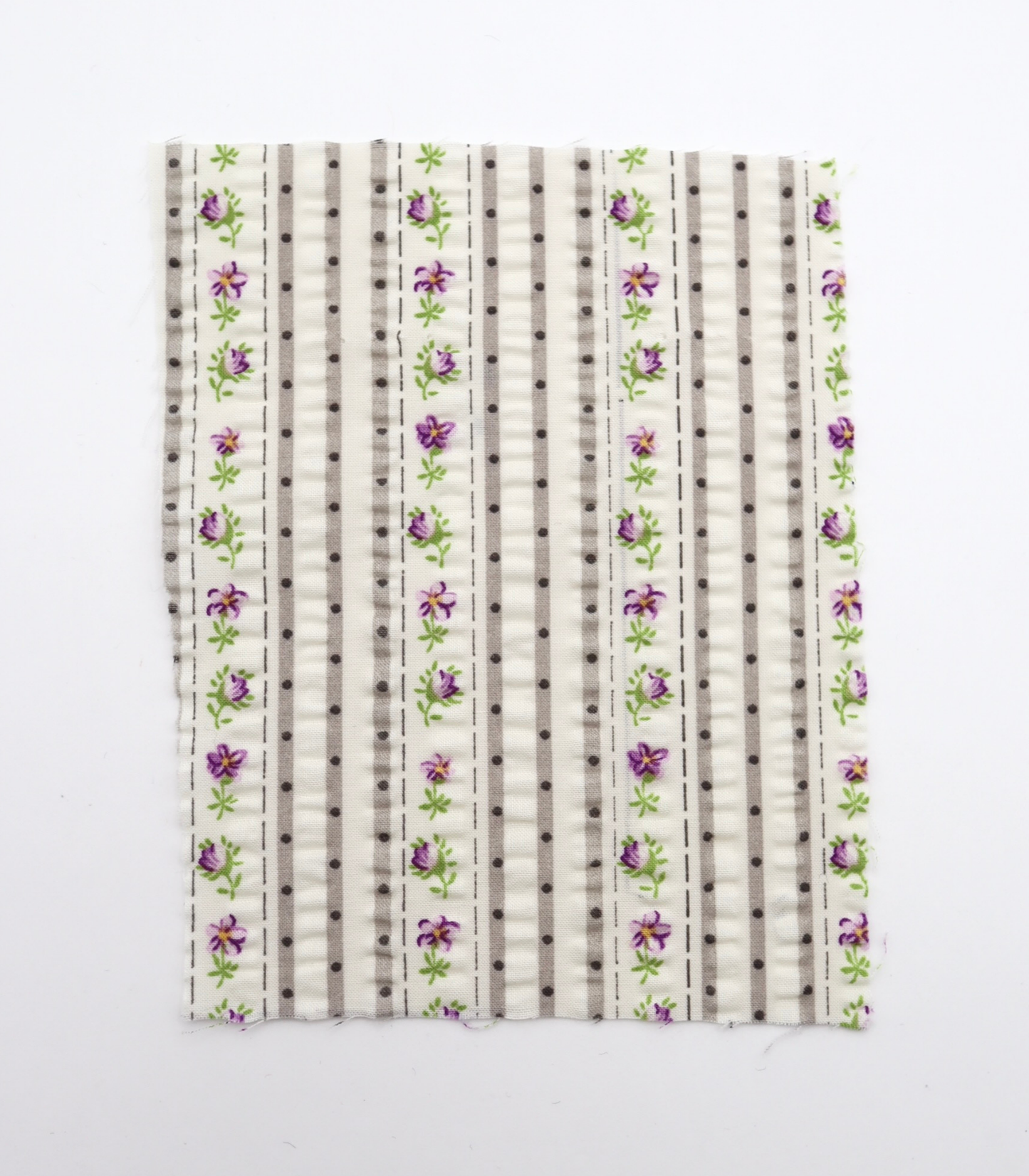 【25SS-446】花柄×ストライププリントサッカー　/0.5ｙあたり=～ 745円