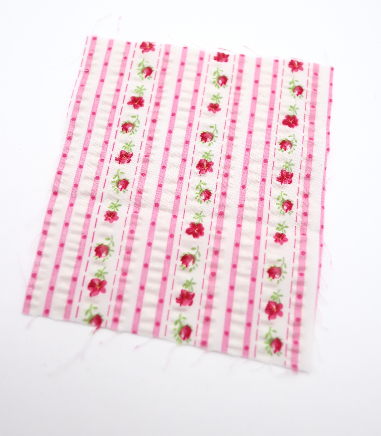 【25SS-446】花柄×ストライププリントサッカー　/0.5ｙあたり=～ 745円