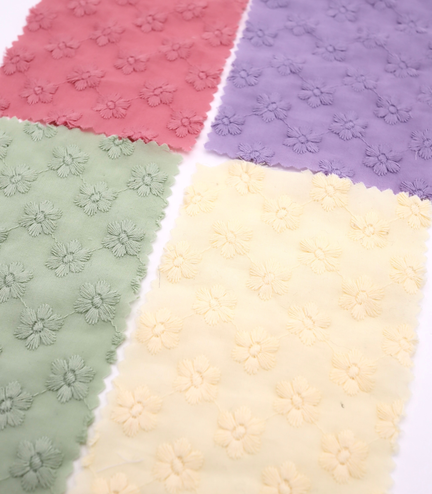 【25SS-454】花柄刺繍綿ローン　/0.5ｙあたり=～1300円