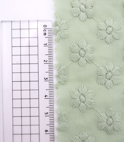 【25SS-454】花柄刺繍綿ローン　/0.5ｙあたり=～1300円